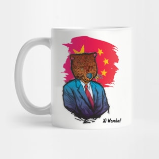 Xi Wombat Grunge Art Mug